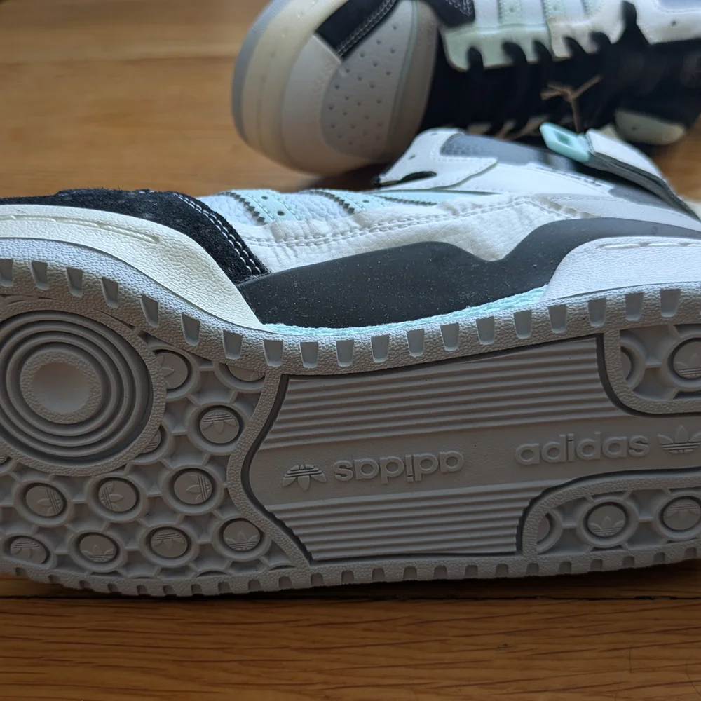 Adidas Forum Exhibit Mid Black and White Shoes - Picture 6 of 7